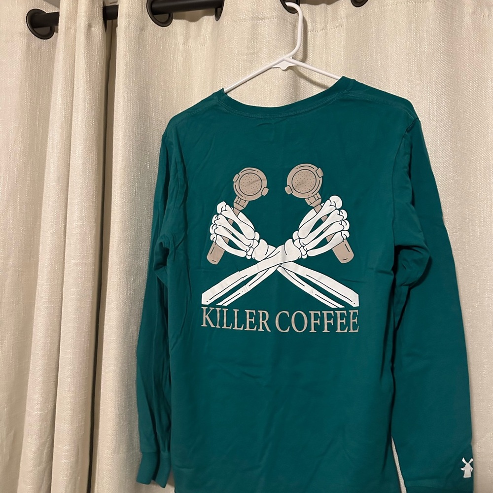 Teal Dutch Bros long sleeve
